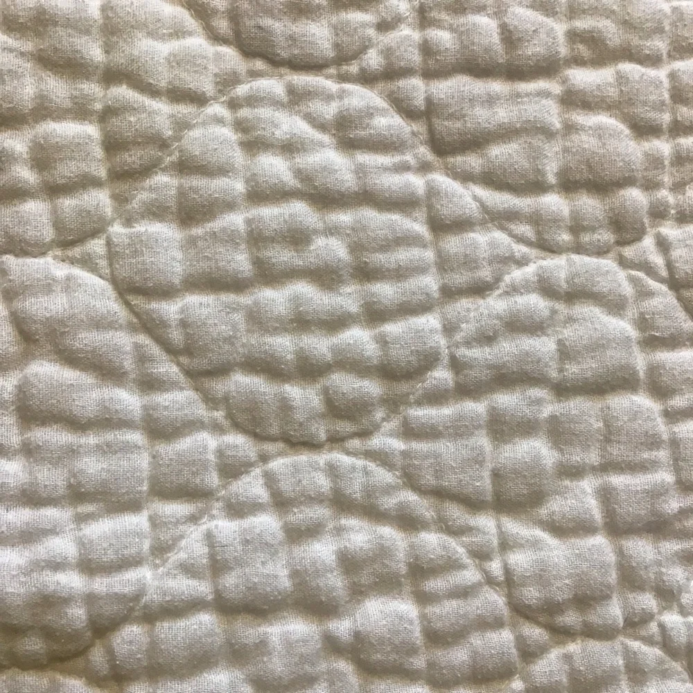 VTG Dundee Crib Mattress Pad White Quilted Rectangle Round Corners Made in USA